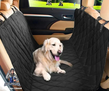 Tent Style Car Seat Cover For Dogs & Pets Black Fabric